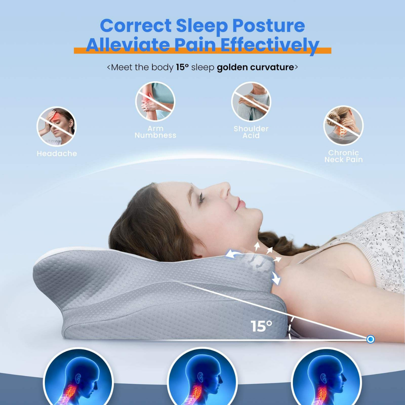 Ergonomic Sleep Pillow