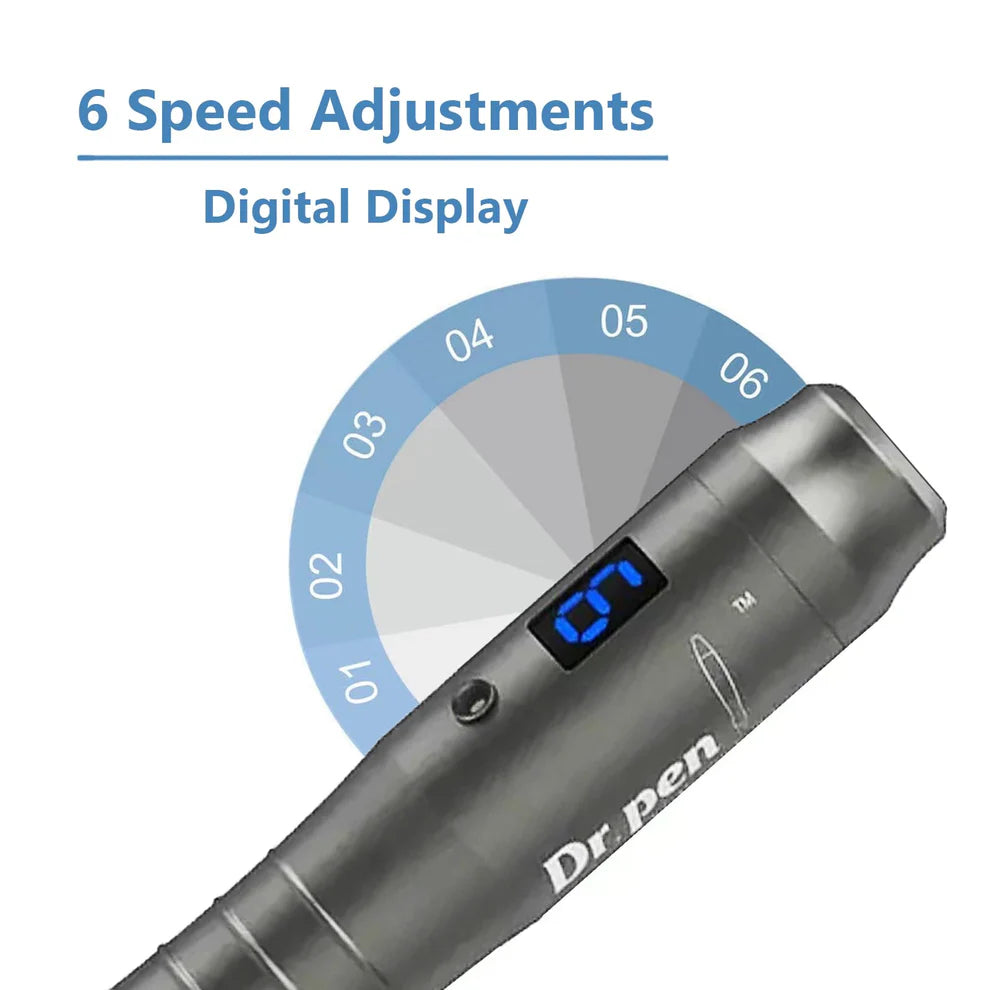 Pro-Level Microneedling System – Includes 12 Precision Cartridges for Glowing Skin