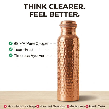 99% Pure Copper Water Bottle