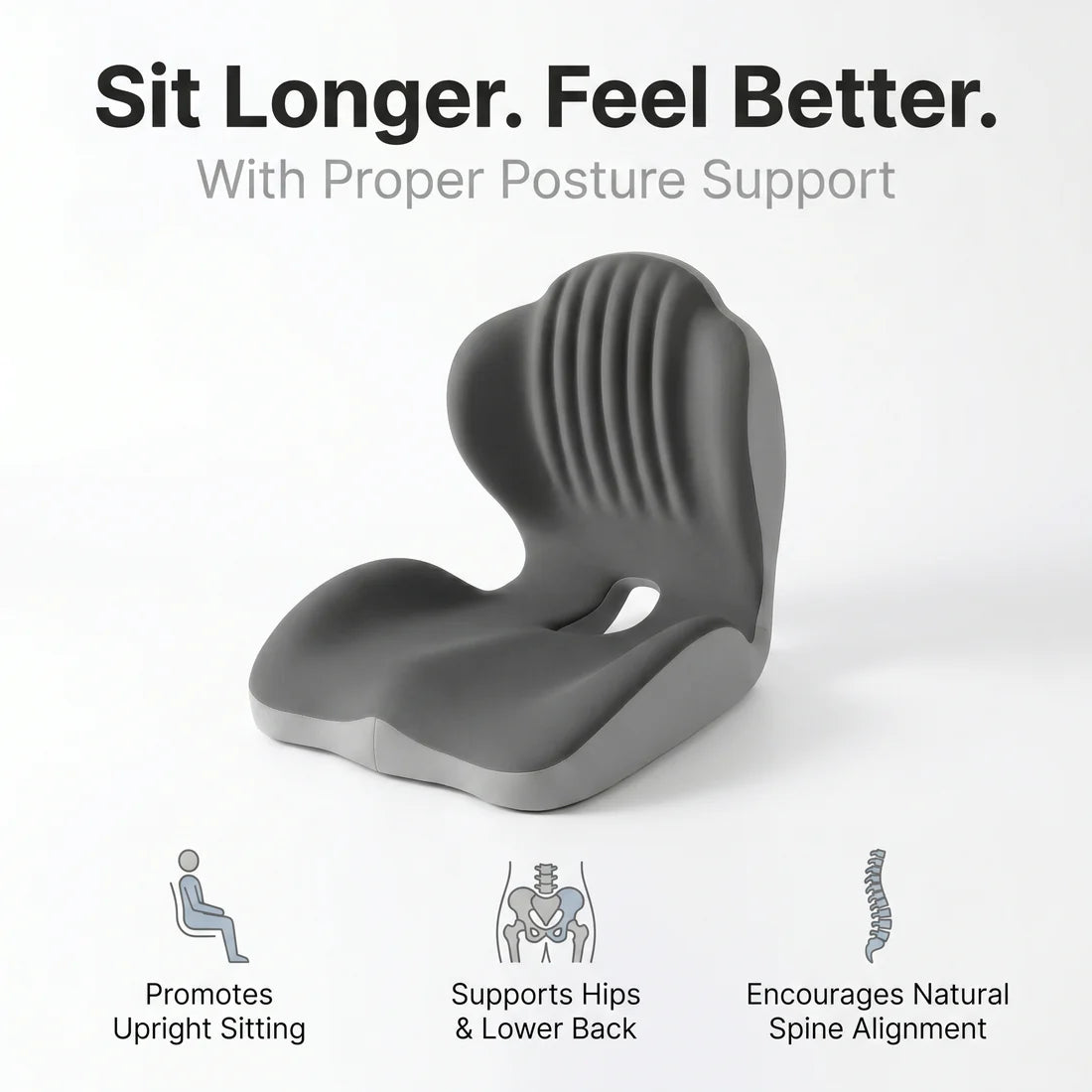 Ergonomic Back Support Seat Cushion
