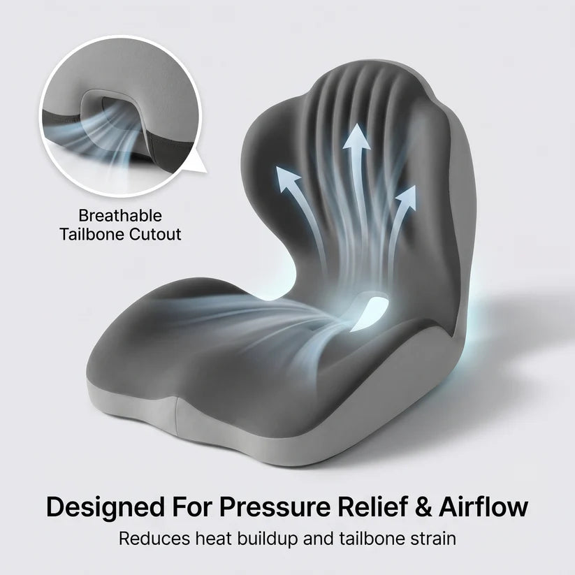 Ergonomic Back Support Seat Cushion