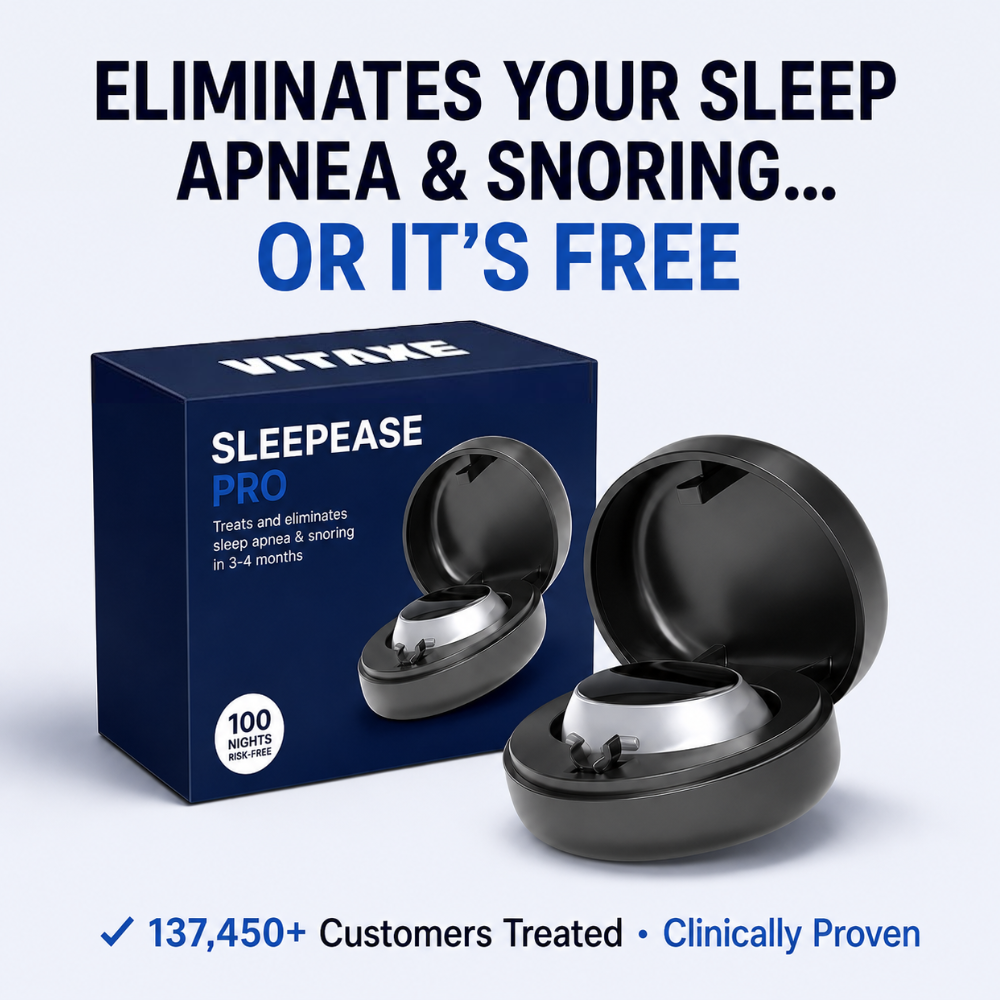 Vitaxe SleepEase Pro — Eliminates Snoring & Sleep Apnea